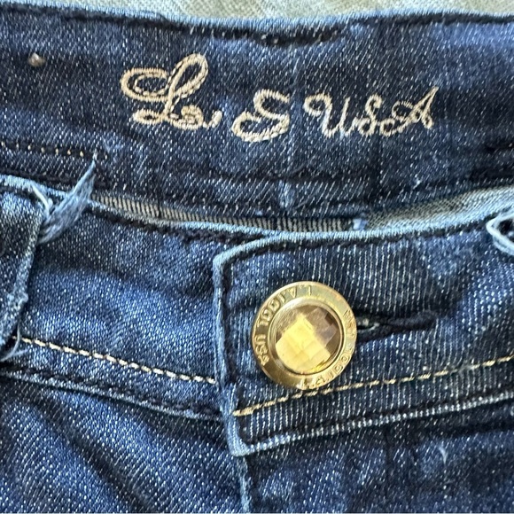 LA Idol Y2K Women’s Juniors Embellished Bootcut Jeans Size 1 - Picture 5 of 11